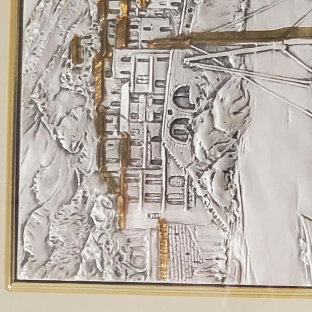 Moroni Signed Sterling Silver Engraving 20/250 Framed Italian Silver Art - Picture 5 of 10